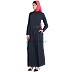 Classic Embellished abaya - Navy Blue